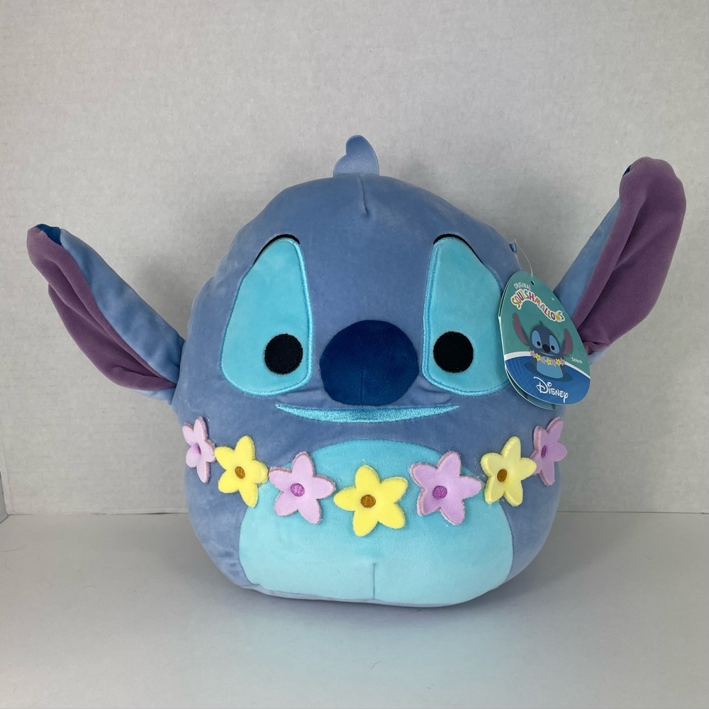 Stitch with Flowers Squishmallows 2025 Disney 12x15 inches including ears